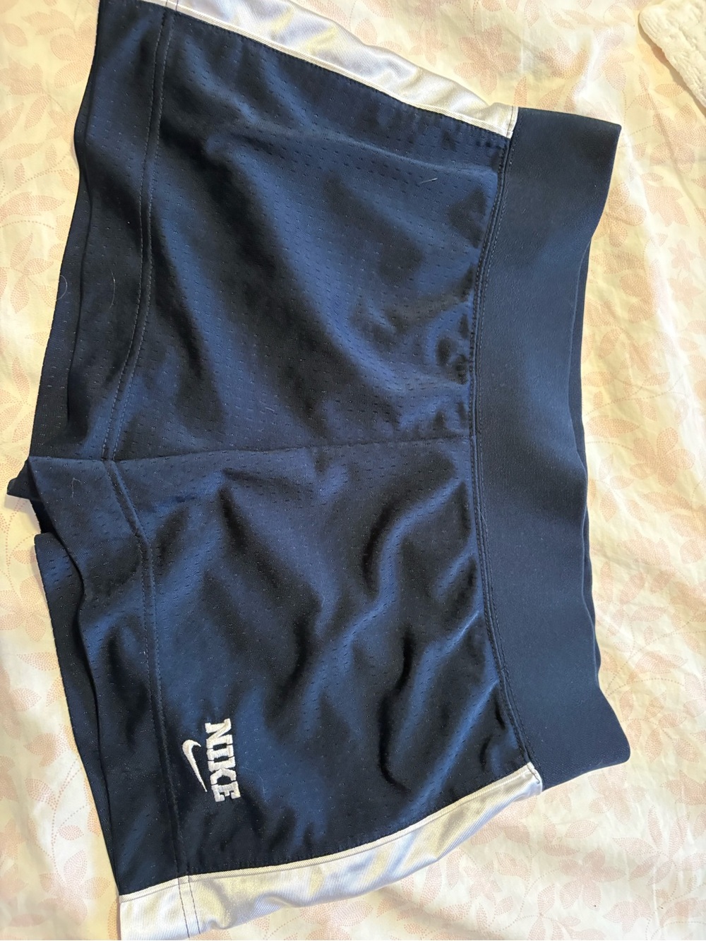 Nike Black Shorts with Silver Nike Swoosh Tag